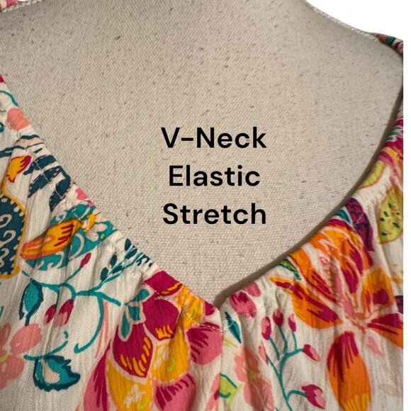 ❤️NWT OLD NAVY SPRING/SUMMER FLORAL PRINT TOP LARGE - Picture 2 of 9